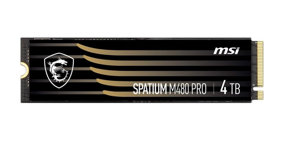 MSI SM480PN4TB SPATIUM M480 PRO - SSD - 4 TB - PCIe 4.0 x4 (NVMe) - internal