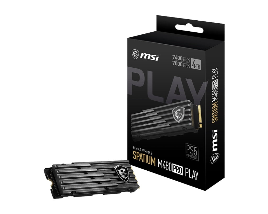 MSI SM480PN4TB SSD - SPATIUM M480 PRO PCIe 4.0 NVMe M.2 4TB PLAY Retail