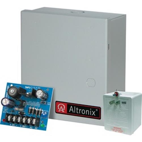 Altronix SMP3ET Power Supply/Charger Kit Wall Mount, Enclosure - 16 V AC Input