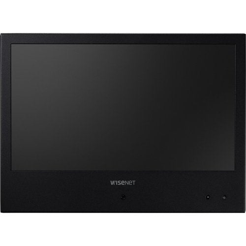 Hanwha SMT-1030PV 10" PoE+ Public View Monitor with 2MP Camera, Black