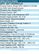 APC SMT1000RMI2UC Smart-UPS 1000VA LCD RM 2U 230V with SmartConnect