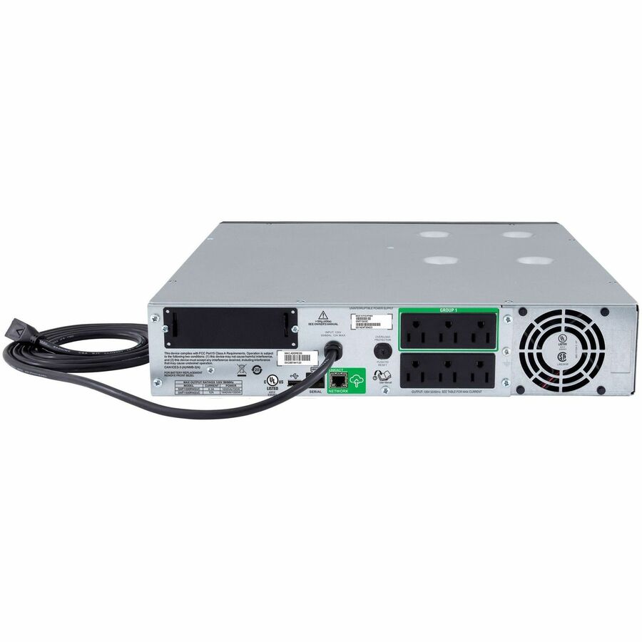APC SMT1500RM2UC Smart-UPS, Line Interactive, 1500VA, Rackmount 2U, 120V