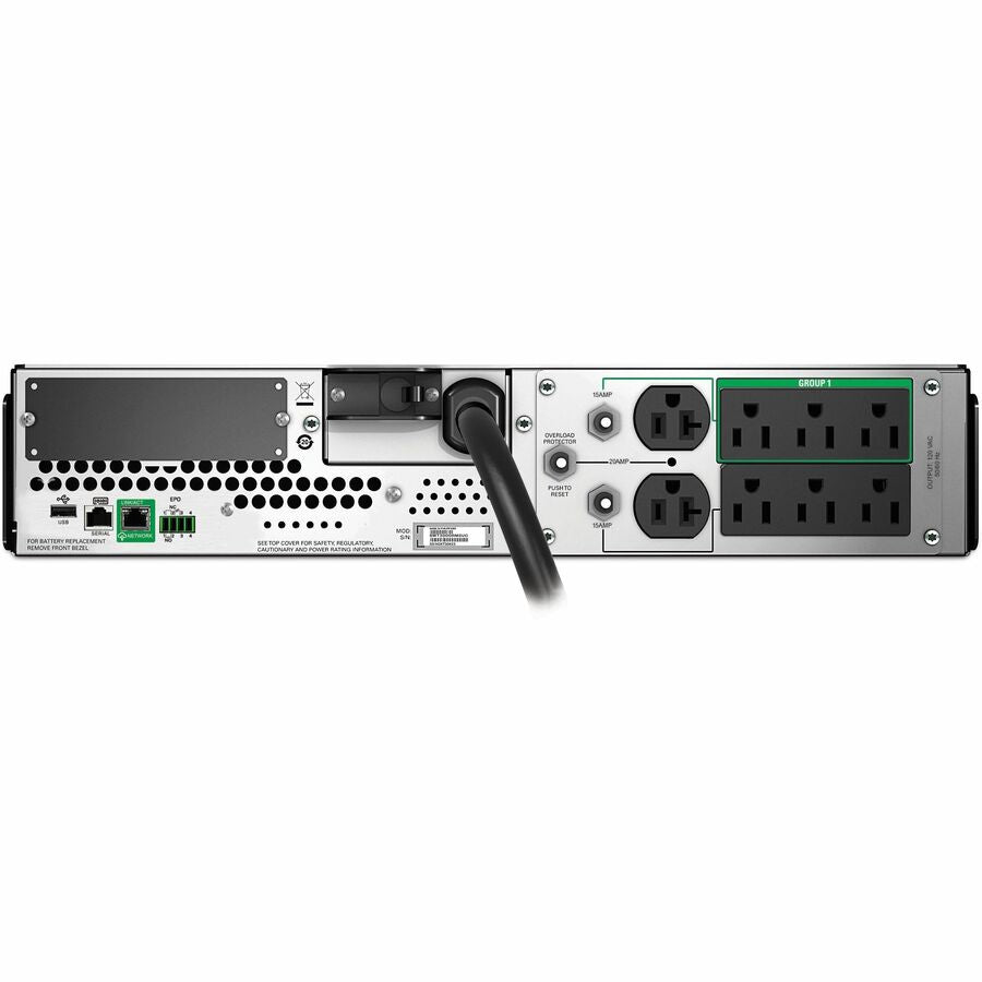 APC SMT3000RM2UC Smart-UPS, Line Interactive, 3kVA, Rackmount 2U, 120V