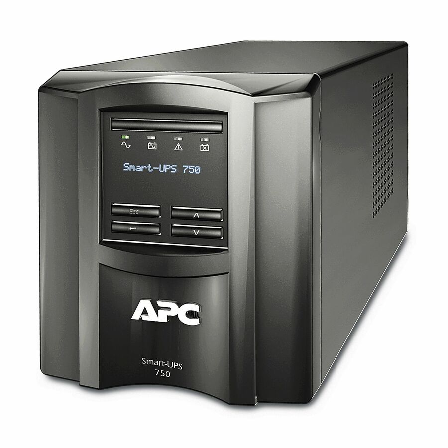APC SMT750C Smart-UPS, Line Interactive, 750VA, Tower, 120V, 6x NEMA 5-15R outle