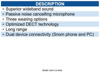 Snom SNO-A170 A170 Convertible Office Wireless Headset