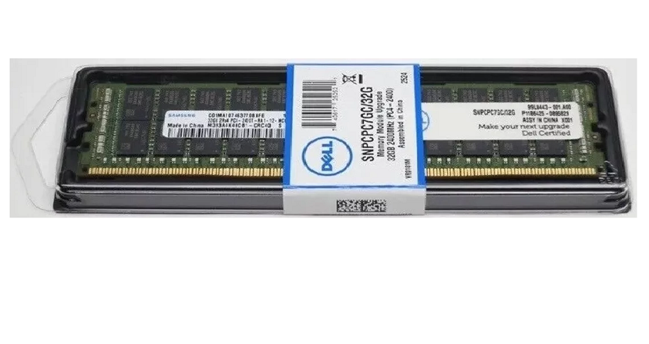 Dell SNPCPC7GC/32G 32GB Certified Memory Module - 2Rx4 DDR4 RDIMM 2400MHz