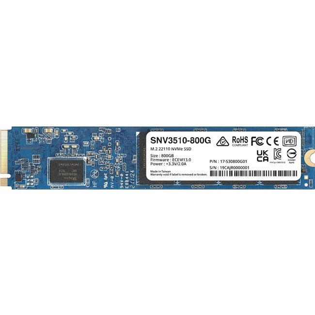 Synology SNV3510-800G 800GB SSD M.2 22110 PCIe NVMe Internal Solid State Drive