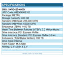 Synology SNV5420-400G 400GB SSD M.2 2280 PCIe NVMe Internal Solid State Drive