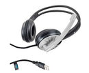 iMicro SP-IMME282 - Headset - on-ear - Boom - wired - USB-A - Black