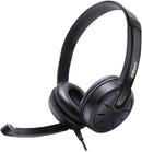 iMicro SP-IMME292 - Headset - on-ear - Boom - wired - 3.5 mm jack - Black