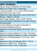 HOVERAir SP06H002 Drone X1 PRO - Maximum Flight Time: 16 Minutes