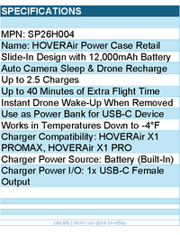HOVERAir SP26H004 Accessory - Power Case Retail - for X1 PRO & X1 PROMAX