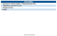 Hanwha SPB-IND88W Tinted Dome for Indoor Dome X-Core Cameras, White Case