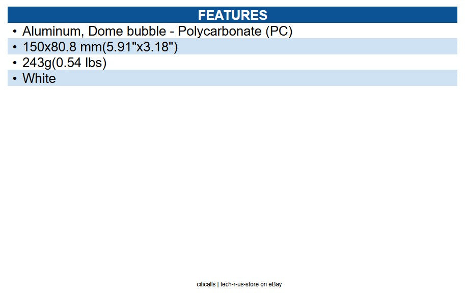 Hanwha SPB-IND88W Tinted Dome for Indoor Dome X-Core Cameras, White Case