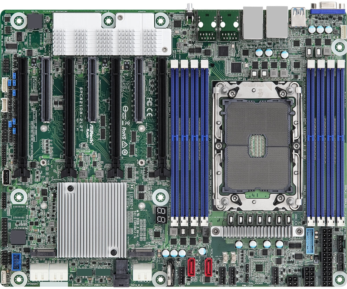 ASRock SPC621D8 Server Motherboard - C621A Xeon Socket P+ LGA4189 DDR4 PCIe ATX