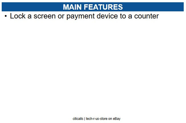 Ergonomic Solutions SPCS201 Single lock straight cable -1.5m length