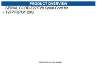 Yealink SPIRAL CORD-T27/T29 Universal spiral cord T5X, T4X T3X T2X