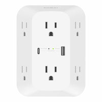 Belkin SRA008p6tt 6-Outlet Surge Protector Power Strip, Wall-Mountable