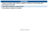 Eaton SRLADDERATTACH SmartRack Hardware Kit - Connects SRCABLELADDER