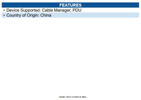 Eaton SRPDU4PHDBRKT SmartRack Vertical PDU Installation Brkt