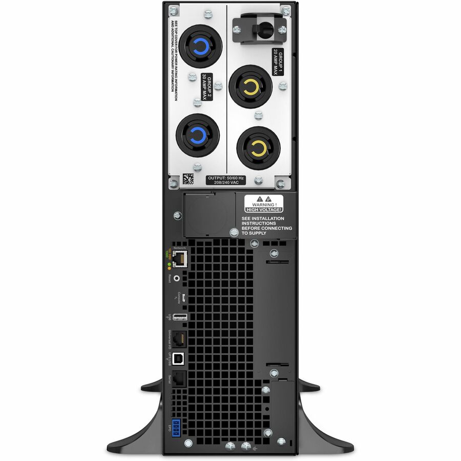 APC SRT5KXLT Smart-UPS On-Line, 5.4kVA, Tower, 208V - Rack-mountable - Black