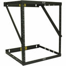 Eaton SRWO8U22 Wall Mount 2-Post Open Frame Rack - Wall Mountable - Black, Steel