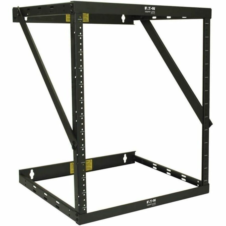 Eaton SRWO8U22 Wall Mount 2-Post Open Frame Rack - Wall Mountable - Black, Steel