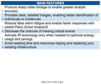 Pelco SRXP4-8V9-EBT-IR Sarix Professional 4 Series 8MP Bullet IR Camera