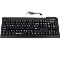 Seal Shield SSKSV207G WATERPROOF TRUETYPE KEYBOARD IP68 BLACK - USB Wired