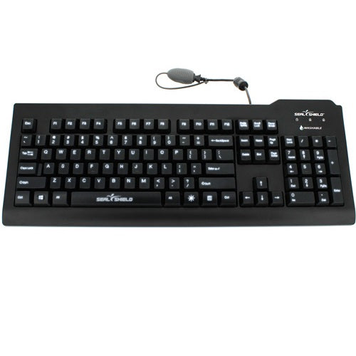 Seal Shield SSKSV207G WATERPROOF TRUETYPE KEYBOARD IP68 BLACK - USB Wired