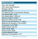 Silverstone SST-AS120B Air Slimmer 120 Cooling 4.72" Fan 4-pin PWM 63 CFM Black