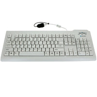 Seal Shield SSWKSV207 WATERPROOF TRUETYPE KEYBOARD IP68 WHITE - USB Wired