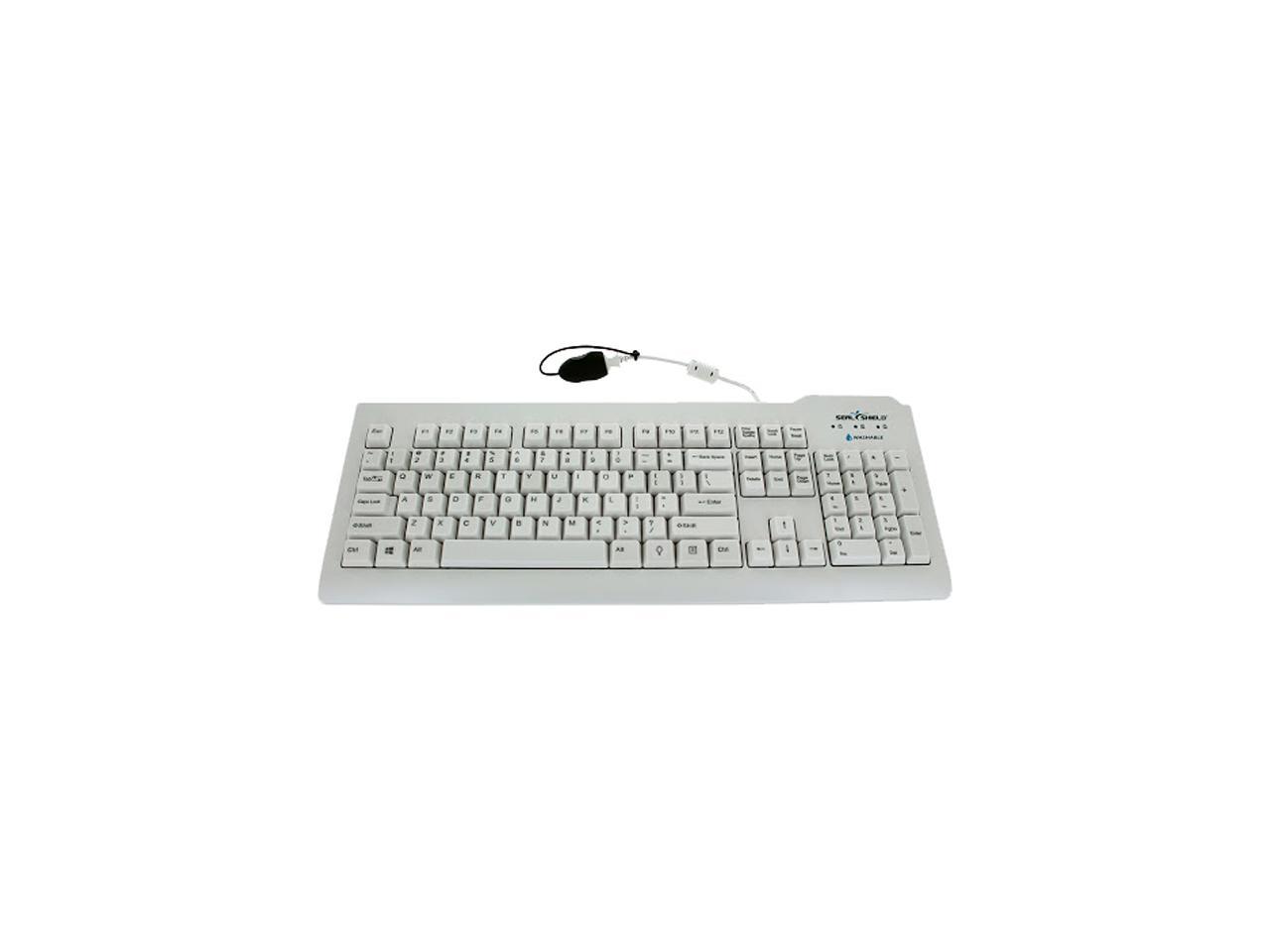 Seal Shield SSWKSV207G WATERPROOF TRUETYPE KEYBOARD IP68 WHITE