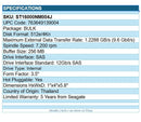 Seagate ST16000NM004J Exos X18 16TB 3.5" Hard Drive SAS 12Gb/s HDD 7200rpm HotPl