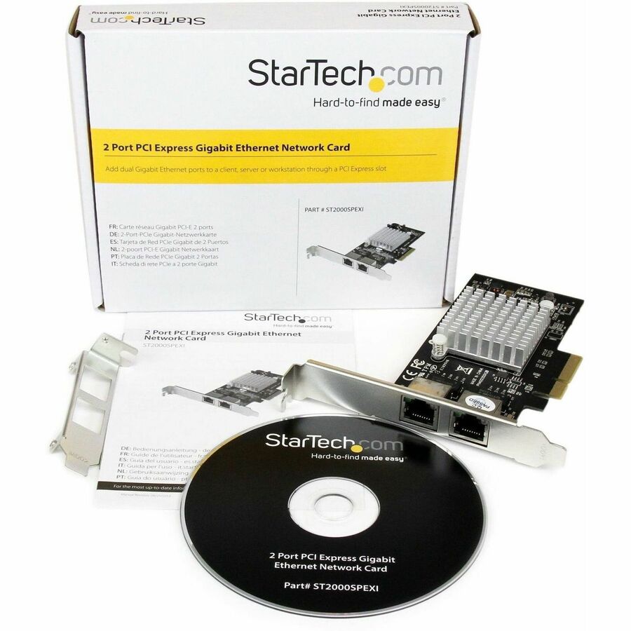 StarTech ST2000SPEXI (PCIe x4) Gigabit Ethernet Server Adapter Network Card