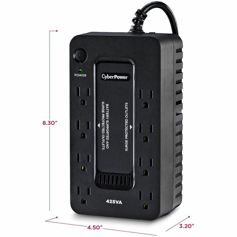 CyberPower ST425 Standby UPS Systems - 425VA/260W, 120 VAC, NEMA 5-15P