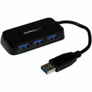 StarTech ST4300MINU3B Portable 4 Port SuperSpeed Mini USB 3.0 Hub - 5Gbps -Black