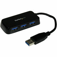 StarTech ST4300MINU3B Portable 4 Port SuperSpeed Mini USB 3.0 Hub - 5Gbps -Black