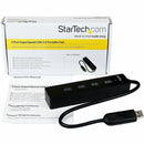 StarTech ST4300PBU3 4 Port Portable SuperSpeed USB 3.0 Hub - Black