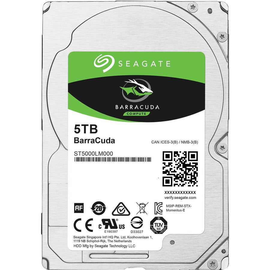 Seagate ST5000LM000 BarraCuda 5 TB Hard Drive - 2.5" Internal