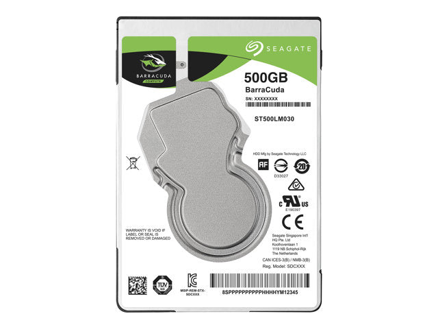 Seagate ST500LM030 Guardian BarraCuda - Internal Hard Drive - 500GB - SATA 6Gb/s