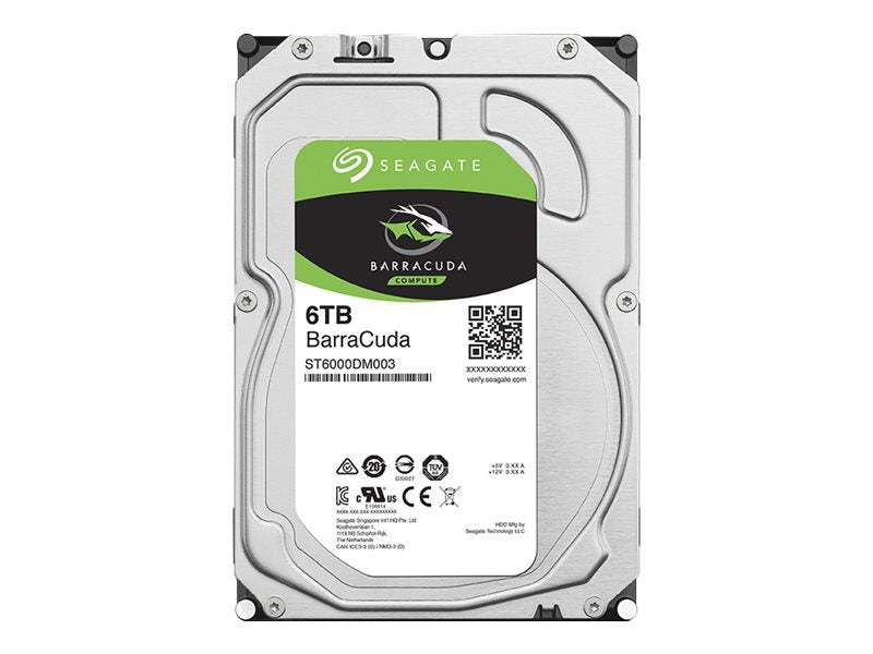 Seagate ST6000DM003 Barracuda - Hard drive - 6 TB - internal - 3.5" - SATA 6Gb/s