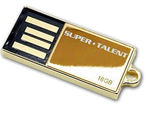 Super Talent STU16GPCG Pico Series C - USB flash drive - 16 GB - USB 2.0 - Gold