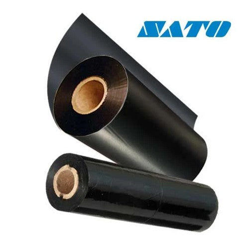 Sato SW05-B-110130 Wax Resin Ribbon Out 4.33" x 426ft. .5" id - 24 Rolls/Case