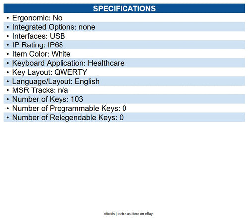 Seal Shield SW106G2 Seal Glow Waterproof silicone, backlit keyboard. White, USB
