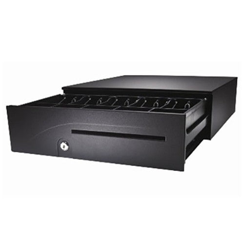 APG Cash Drawer T554B-BL1616-C Series 100 black cash drawer, painted front
