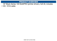 APG T567-BL1616 16" Black Series 100 MultiPRO (printer driven), 5x5 till