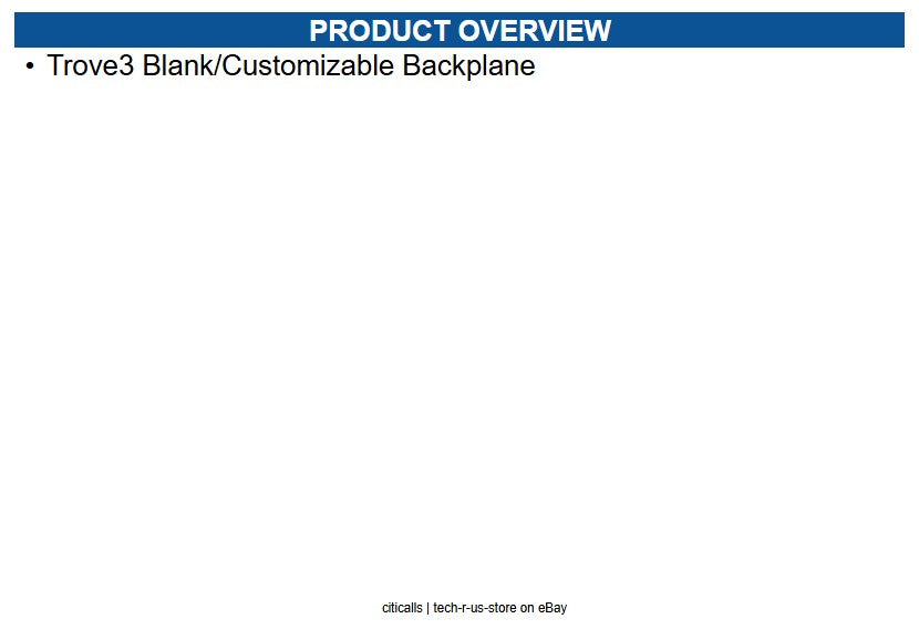 Altronix TBL3 Trove3 Blank/Customizable Backplane