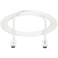 StarTech TBLT3MM2MW 6.6ft (2m) Thunderbolt 3 Cable, 20Gbps, 100W PD