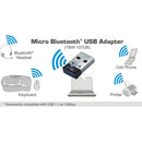 TRENDnet TBW-107UB Micro Bluetooth USB Adapter - USB2.0 with Distance up to 10 M